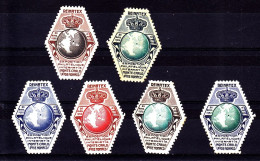 6 Vignettes Neuves** / * EXPOSITION PHILATELIQUE REINATEX 1952 MONACO - Briefmarkenmessen