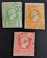 GRECE    Petit Hermès   N° Y&T  57 à 59  (o) - Used Stamps