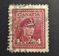 Canada  Perfins -  O H M S -   Obl. - Perforadas