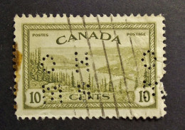 Canada  Perfin -  O H M S -  Obl. - Perforadas