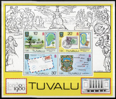 TUVALU Bloc-feuillet N°4** Neuf Sans Charnière TB Cote : 4€00 - Tuvalu