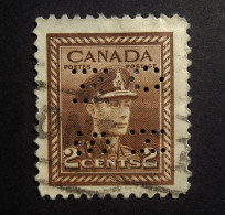 Canada  Perfins -  O H M S -  Obl. - Perforés