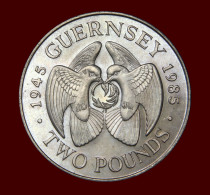 Guernsey Two Pounds 1985 Virtually UNC £2 - Iles Anglo-normandes