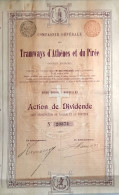 S.A. Tramways D'Athènes Et Du Pirée - 1900 - Bruxelles - Spoorwegen En Trams