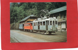 TRAMWAY----Ehemalige Sernftalbahn An Der Talseitigen Enstation : SeTB BCFe 2/2 4  SIG/MFO 1928--voir 2 Scans - Tramways