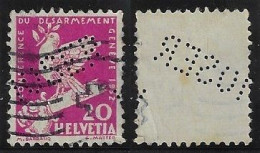 Switzerland 1903/1956 Stamp With Perfin MOSER By Moser Brothers Large Butcher Shop From Schaffhausen Lochung Perfore - Perfins