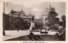 BUENOS AIRES - PLAZA LIBERTAD - ANIMATA - CARTOLINA FP SPEDITA NEL 1921 - Argentine