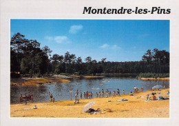 17 - Montendre Les Pins - La Plage Sur Le Lac Baron D'Esqueyroux - Montendre