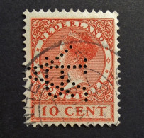 Nederland - Pays-Bas -  Perfin - R' Dam  N.V."Acetylena", Acetyleengas- En Benzine-maatschappij,AR (weave)  -  Obl. RR - Perforés