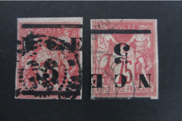 Nelle CALEDONIE N°7/7a. TB  COTE 150 EUROS    VOIR SCANS - Unused Stamps