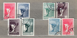 LITHUANIA 1990 Angel Complete Set Used(o) Mi 457-464 #LT592 - Lituanie