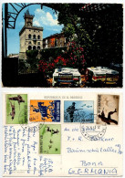 San Marino 1963 Postcard Government Palace From Titano Restaurant; Scott 529-533 Modern Hunting Scenes - Saint-Marin