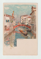 CHIOGGIA:  DA  ACQUERELLO  -  UN  CANALE  -  LITHO  -  PEGHINA  D' ANGOLO  -  FP - Chioggia