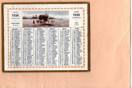 K2801 - Calendrier 1936 Cartonné - Tamaño Pequeño : 1921-40