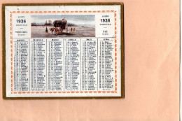 K2801 - Calendrier 1936 Cartonné - Petit Format : 1921-40