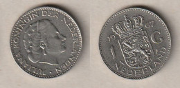 00233) Niederlande, 1 Gulden 1967 - 1948-1980 : Juliana