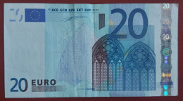 RARE 20 EURO K002G5 Ireland Duisenberg Serie T Condition VF - 20 Euro