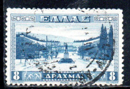 GREECE GRECIA HELLAS 1934 APPROACH TO ATHENS STADIUM 8d USED USATO OBLITERE' - Usati