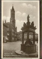 41302061 Kamenz Sachsen Marktplatz Mit Rathaus Und Andreasbrunnen Kamenz - Kamenz