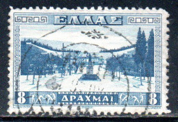 GREECE GRECIA HELLAS 1934 APPROACH TO ATHENS STADIUM 8d USED USATO OBLITERE' - Used Stamps