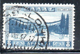 GREECE GRECIA HELLAS 1934 APPROACH TO ATHENS STADIUM 8d USED USATO OBLITERE' - Used Stamps