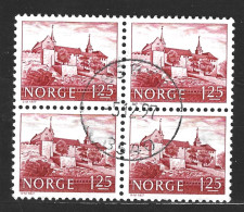 NORUEGA - NORWEGEN - BLOQUE DE 4 SELLOS SELLADO 1997 - 4ER-BLOCK  GESTEMPELT 1997 - Oblitérés