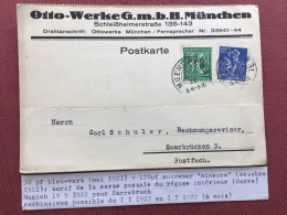 ALLEMAGNE Entier Postal 1922 Voir Descriptif Sur Photos - Interi Postali