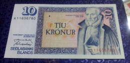 Iceland, 10 Kronur, 1961 (1981), P-48, Sign 43, UNC - Iceland