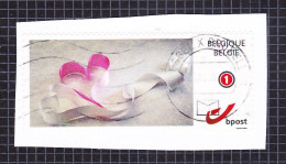 2011 Nr 4182/83 Duo-stamp / My Stamp,gestempeld Op Fragment. - Used Stamps