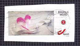 2011 Nr 4182/83 Duo-stamp / My Stamp,gestempeld Op Fragment. - Usados