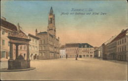 41301679 Kamenz Sachsen Markt Mit Rathaus Und Hotel Stern Kamenz - Kamenz