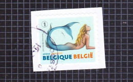 2012 Nr 4201 Gestempeld Op Fragment,zegel Uit Boekje B125.Fabelwezens / Créatures Fabuleuses. - Used Stamps