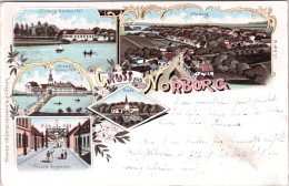 Gruss Aus Norburg (Stempel: Norburg 1898, Nordschleswig) - Danemark