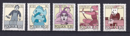 162 POLOGNE 1996 - Y&T 3373/77 - Signe Du Zodiaque - Neuf ** (MNH) Sans Trace De Charniere - Unused Stamps