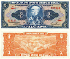 Brasil / 2 Cruzeiros / 1954 / P-151(b) / UNC - Brasil