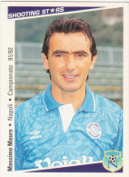 181 MASSIMO MAURO - NAPOLI - CAMPIONATO CALCIO ITALIA 1991-92 - AIC SHOOTING STARS - Trading Cards