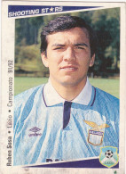 151 RUBEN SOSA - LAZIO - CAMPIONATO CALCIO ITALIA 1991-92 - AIC SHOOTING STARS - Trading Cards