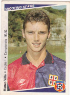 54 VILLA MATTEO - CAGLIARI - CAMPIONATO CALCIO ITALIA 1991-92 - AIC SHOOTING STARS - Trading Cards