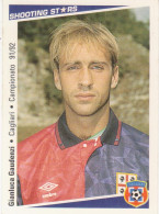 50 GAUDENZI GIANLUCA - CAGLIARI - CAMPIONATO CALCIO ITALIA 1991-92 - AIC SHOOTING STARS - Trading Cards