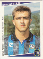 18 PORRINI SERGIO - ATALANTA - CAMPIONATO CALCIO ITALIA 1991-92 - AIC SHOOTING STARS - Trading Cards