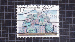 2014 Nr 4439 Gestempeld Op Fragment,zegel Uit Boekje B147.Rene Magritte. - Gebraucht