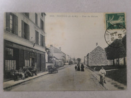 C. P. A. : 77 : PERTHES : PERTHE : Rue De Melun, Restaurant, Animé, Timbre En 1907 - Perthes