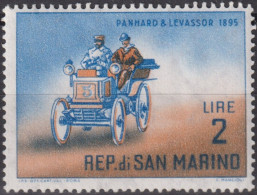 1962 San Marino ** Mi:SM 705, Sn:SM 495, Yt:SM 528, Panhard & Levassor (1895), Klassische Automobile - Neufs