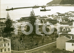 JULIO VITORINO DA SILVEIRA REAL PHOTO FOTO POSTCARD PORT SHIP TUG HORTA FAIAL FAYAL AÇORES AZORES PORTUGAL CARTE POSTALE - Açores