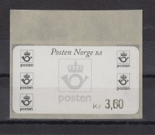 Norwegen 1999 ATM Postemblem Wert 3,60 ** - Automaatzegels [ATM]