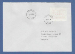 Norwegen 1986 FRAMA-ATM Mi.-Nr. 3.2b Wert 0350 Auf FDC TRONDHEIM 16.10.86 -> D - Automatenmarken [ATM]
