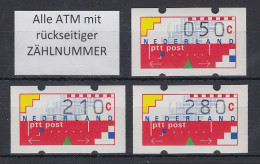Niederlande Klüssendorf-ATM Mi.-Nr. 1 Versandstellen-Satz VS6 50-210-280 ** ZN - Sonstige & Ohne Zuordnung
