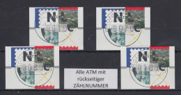 Niederlande ATM Mi.-Nr. 2.1 Typ FRAMA Satz 10-70-80-100 Mit ZN ET-O GRONINGEN - Other & Unclassified