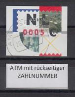 Niederlande ATM Mi.-Nr. 2.2 Typ NAGLER Kleinwert 0005 Mit ZN, ET-O AMERSFOORT  - Autres & Non Classés