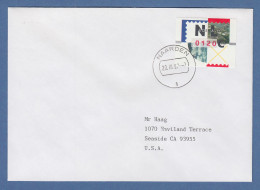 Niederlande ATM Mi.-Nr. 2.2 Typ NAGLER Wert 0120 Auf FDC In Die USA, O NAARDEN - Other & Unclassified